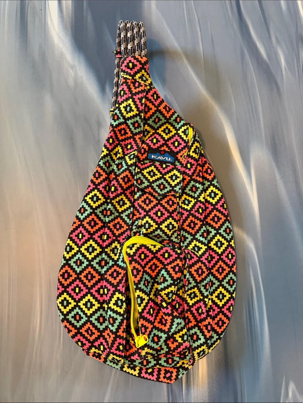 Kavu Neon Geo Rope Sling Bag